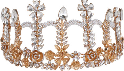 

Pink Rose Crown(Gold, White, Pack of 1)