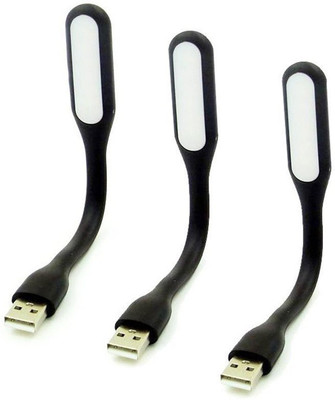 VibeX ® Flexible Mini USB LED Light for Laptop Keyboard Power Bank Portable Night Light (3 Pack) LEDL-Type-002 Led Light(Black) available at flipkart for Rs.399