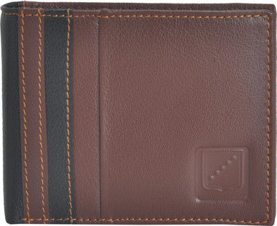 

EL cuero Men Brown Genuine Leather Wallet(6 Card Slots)