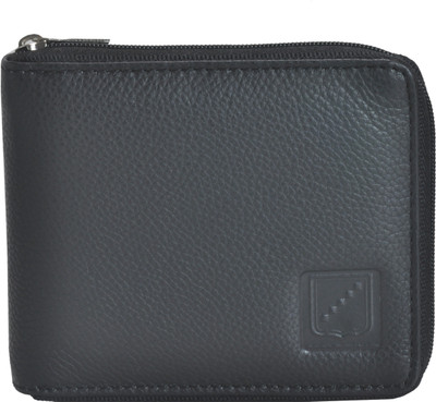

EL cuero Men Black Genuine Leather Wallet(3 Card Slots)