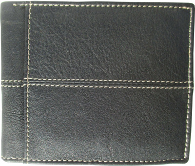 

MAtAF Men Black Genuine Leather Wallet(8 Card Slots)