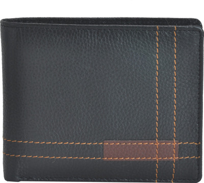 

EL cuero Men Black Genuine Leather Wallet(5 Card Slots)