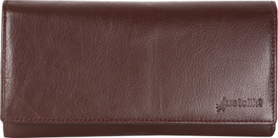 

Hawai Women Brown Genuine Leather Wallet(5 Card Slots)