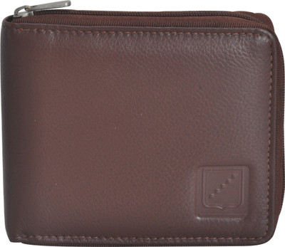 

EL cuero Men Brown Genuine Leather Wallet(3 Card Slots)
