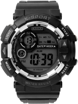 Elios Lasika Multifunction Digital Watch, EL-H-9006-Black Watch  - For Boys   Watches  (Elios)
