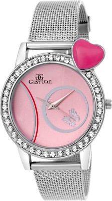 Gesture Beautiful 01-Pink Sheffer Chain Elegant Watch  - For Women   Watches  (Gesture)