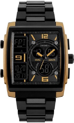 Skmei Chronograph Alarm Sport Watch for Men, Gold Watch  - For Boys   Watches  (Skmei)