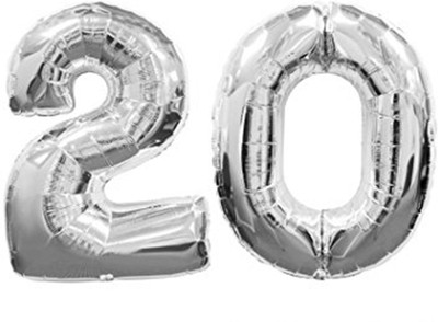 

Shop Online Solid 1 Balloon(Silver, Pack of 2)