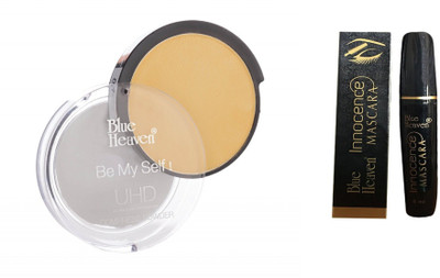

Blue Heaven Ultra High Definition Compressed Powder -04 WITH INNOCENCE MASCARA(Set of 2)