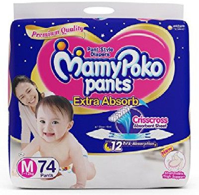 

MamyPoko Mamy Poko Extra Absorb Pants - Medium 74U - M(74 Pieces)
