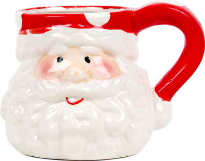 

Floweraura Nutty Christmas Ceramic Mug(350 ml), Multicolor