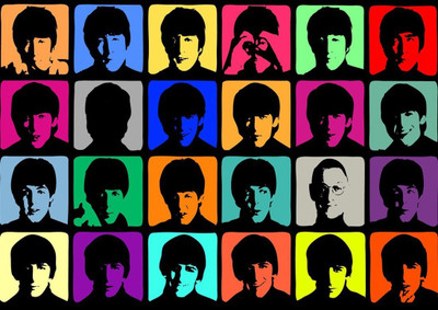 

Wall Poster The Beatles Colored Paper Print(12 inch X 18 inch, Rolled)