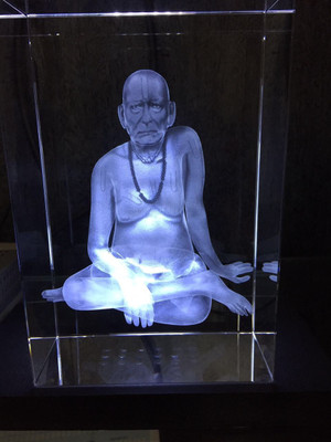 

Prajyot Engineering works Swami Samarth 3D Crystal Religious Frame