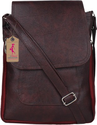 

Ritupal Collection Women Casual Maroon PU Sling Bag