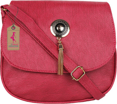

Ritupal Collection Women Casual Pink PU Sling Bag