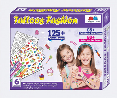 

GRAPPLE DEALS Tattos Fashion With Glitter Gel And Much More For Kids.