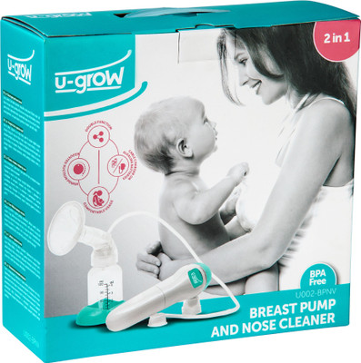 

U-Grow 2 in 1 Breast Pump & Nose Cleaner - Electric(White)