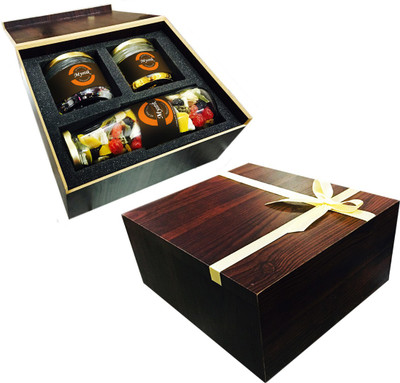 

Mystik Gourmet Collection Diwali Gift Wooden Box Brittles(537 g)