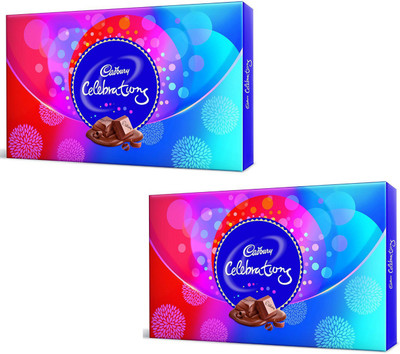 

Cadbury Celebrations Rich Dry Fruit Chocolate Gift Pack 180.8 gm (Pack of 2) Bars(Pack of 2, 180.8 g)