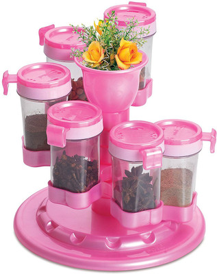 Ritu 6-Jar Blue Revolving Spice Rack Masala B 1 Piece Spice Set(Plastic) available at flipkart for Rs.479