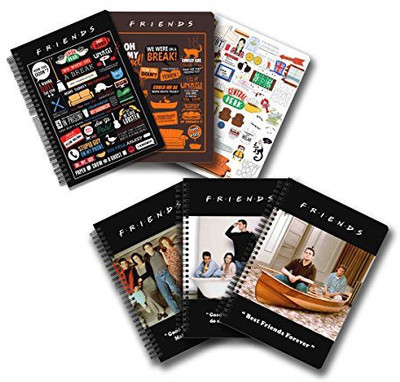 

MC SID RAZZ A5 Notebook(Official "Friends - Tv Series" Gift Set/Birthday Gift/Return Gift - Combo Pack Of 6, Infographic Notebook + Orange Notebook + Doodle Notebook + Crazy Friend Notebook+ Captain tub Notebook + Boat Notebook , Licensed By Warner Bros, 