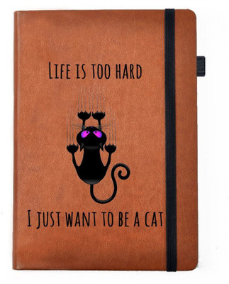 

Hamee A5 Notebook(Tan Brown PU Leather A5 Notebook with free Led Diya Multicolor Light Lazy Cat, Brown, Pack of 2)