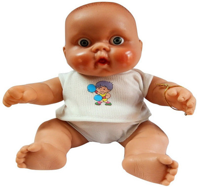 

Dinlipp Enterprises Baby Doll 7 " non-toxic,Real looking Cute Doll(White)