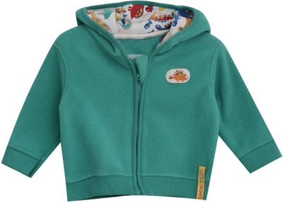 FS Mini Klub Full Sleeve Solid Baby Boys Jacket, Green