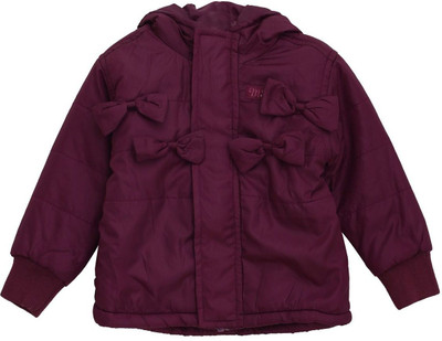 

FS Mini Klub Full Sleeve Solid Baby Girls Jacket, Purple