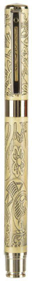

Maa Bhagwati Steel Body Pen With Engraved Print Hand-crafted With Case Ball Pen