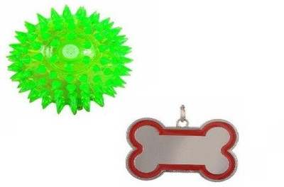 

jeewan Dog ball toy funny lighting Plastic Ball, Chew Toy, Squeaky Toy, Soft Toy For Dog