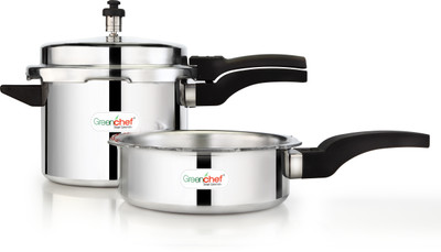 

Greenchef Cooker Combo Range 5 L Pressure Cooker with Induction Bottom(Aluminium)