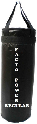 

FACTO POWER Regular 4.5 Feet Long, SRF - STANDARD Material, Black Color, Unfilled with Hanging Straps Hanging Bag(4.5, 54 kg)