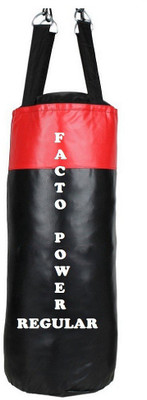 

FACTO POWER Regular 1.5 Feet Long, SRF - STANDARD Material, Black and Red Color, Unfilled with Hanging Straps Hanging Bag(1.5, 18 kg)