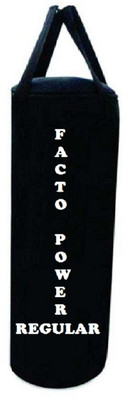 

FACTO POWER Regular 4.5 Feet Long, Synthetic Leather Material, Black Color, Unfilled with Hanging Straps Hanging Bag(4.5, 54 kg)