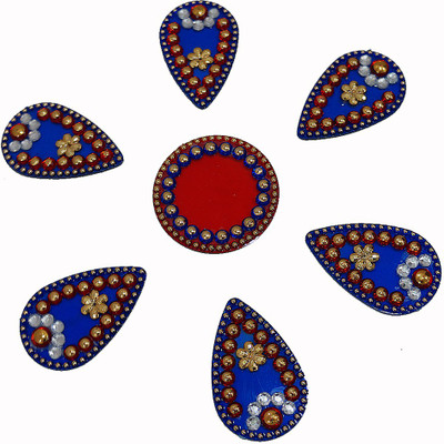 

Muren Instant, Portable & Reusable Blue Rangoli Rangoli Stencil