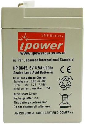 

I-POWER HP0645 Rechargeable Lead Acid Battery
