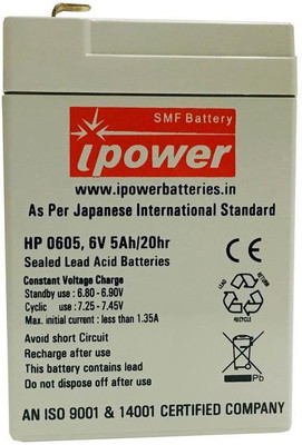 

I-POWER HP0605 Rechargeable Lead Acid Battery