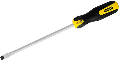 

Stanley Stanley Cushion Grip Standard Screw Driver Flat tip 6.5 x 200mm 0-65-194 Standard Screwdriver(Slot)