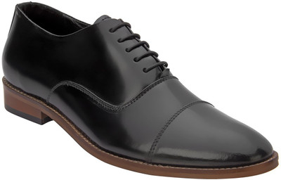 

Heels & Shoes Black Genuine Leather Oxford Lace Up Lace Up For Men(Black