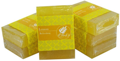 

vherbs Handcrafted Lemon Soap Soap - Pack of 6(600 g, Pack of 6)