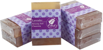 

vherbs Handcrafted Lavender Soap - Pack of 6(600 g, Pack of 6)