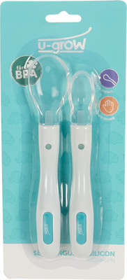 

U-Grow Silicone Yoghurt Spoon Set(Pack of 02)