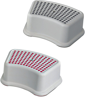 

Truphe Heavy Duty Anti Skid Plastic Bathroom (Stool Set of 2)- Multi color (Made In India) Stool(Multicolor)