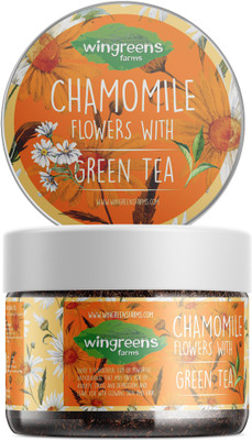 

Wingreens Farms Chamomile Flowers with Green Tea Chamomile Green Tea Plastic Bottle(60 g)
