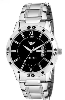 Abrexo Abx-4119SLVBLK RD Day and Date Series Watch  - For Men   Watches  (Abrexo)