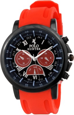 POLO HUNTER Red Super Fiber Elegant Watch  - For Men   Watches  (Polo Hunter)