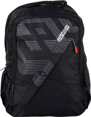 

American Tourister POP 03 BLACK 2017 28 L Backpack(Black, Grey)