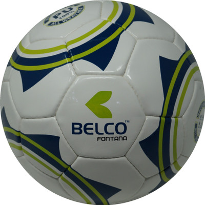 BELCO Fontana 4(WHITE GREEN) Football - Size: (Pack of 1, White, Green