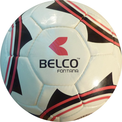 BELCO Fontana 1(WHITE RED) Football - Size: (Pack of 1, White, Red
